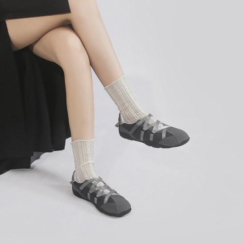 林向晚通勤松弛韩系芭蕾德训鞋女