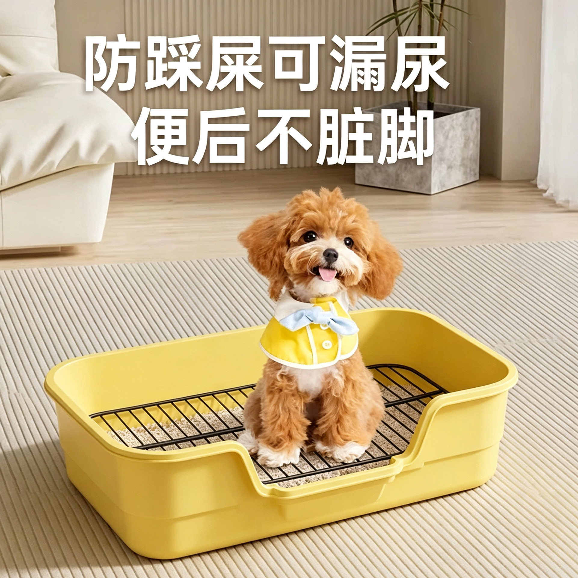 狗厕所超大号小中大型犬铁网高围栏防外溅狗狗尿盆防踩屎宠物用品图片
