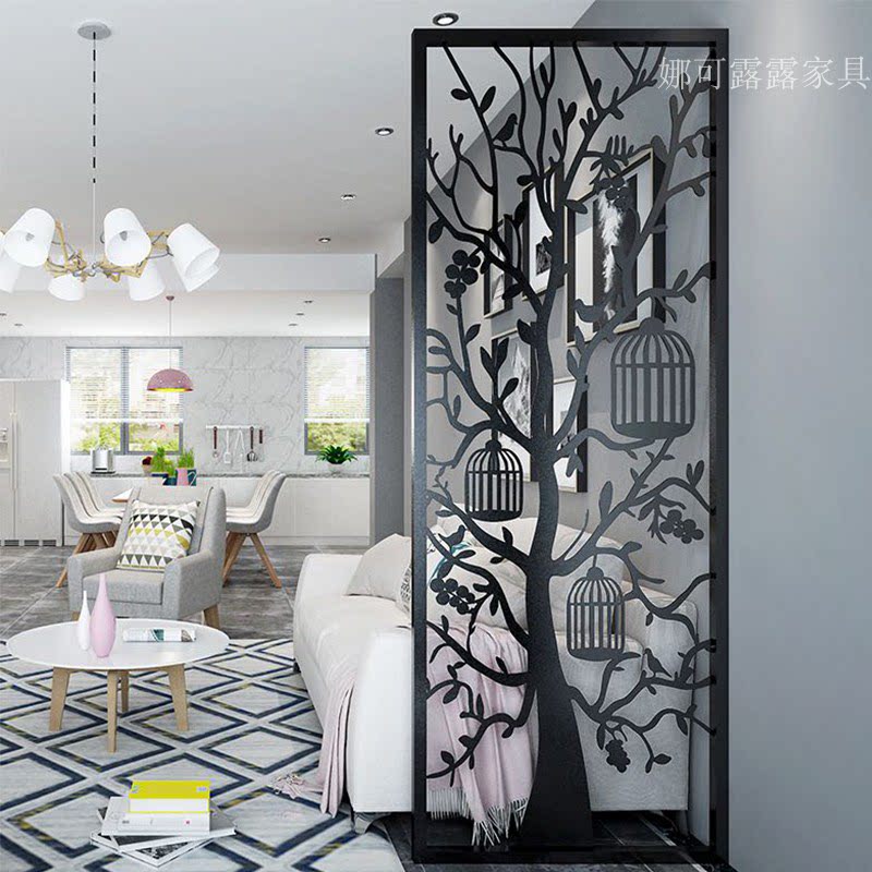 北欧创意钢板雕花铁艺术镂空玄关隔断屏风客厅房间入户花格背景墙|msdalam kategori perabot kediaman, skrin/tetingkap bunga, skrin lipatan - dari Buy2taobao.com untuk memberikan perkhidmatan ejen Taobao profesional membeli