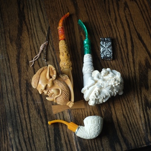 土耳其海泡石烟斗特大号战神 Kenan凯南大师特级原石手工雕刻