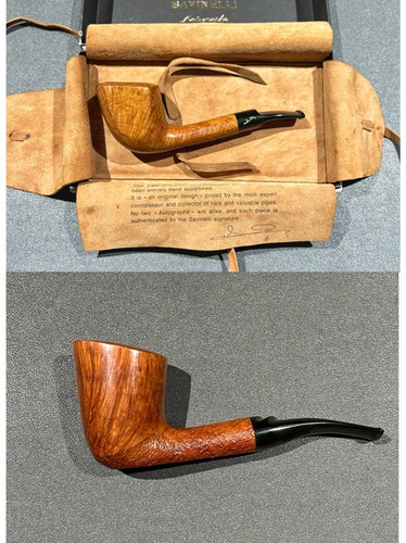 意大利 SAVINELLI沙芬 早期总裁签名斗 进口石楠木烟斗