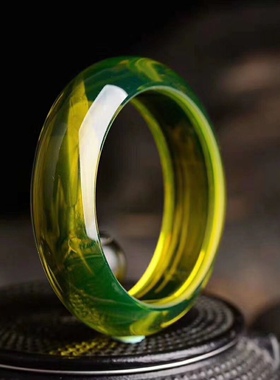 天然琥珀蜜蜡5A净水蓝珀手镯手链气质女款手环节日首饰礼品饰品