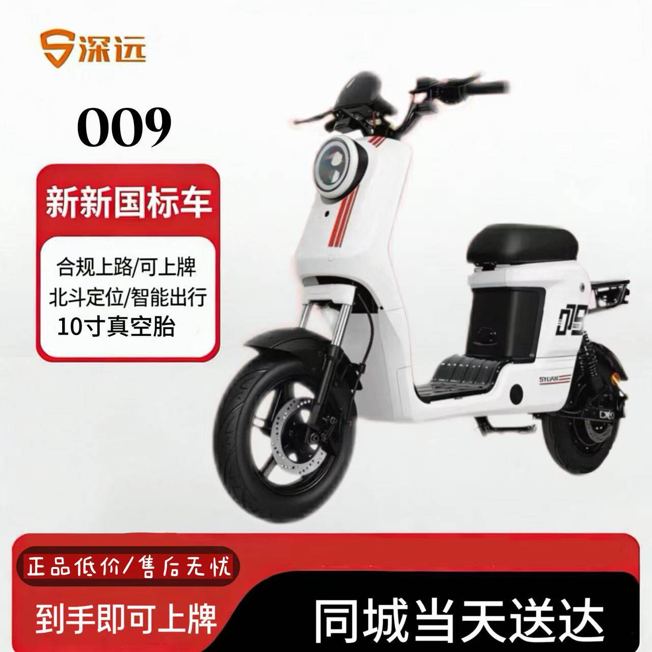 深远009  1.0  家用新国标轻便外卖送餐锂电池电动自行车