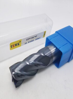 TEWK 黑色涂层钨钢立铣刀 整体硬质合金4刃铣刀1-20mm