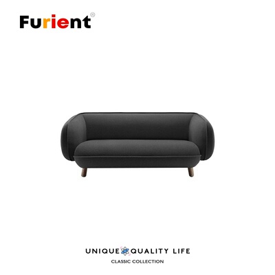 Furient创意设计师家具 basset 3-seater sofa/羊绒布巴塞特沙发