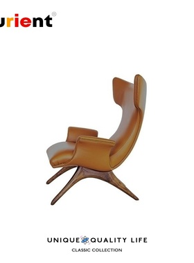 Furient北欧实木 设计师家具 ondine armchair样板房客厅沙发椅
