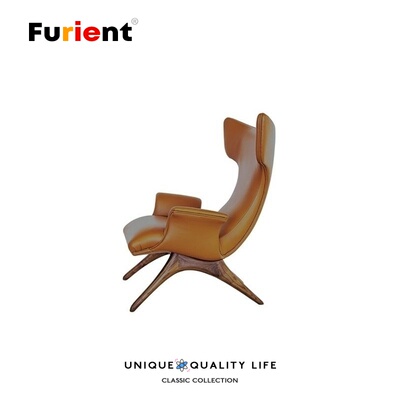 Furient北欧实木 设计师家具 ondine armchair样板房客厅沙发椅