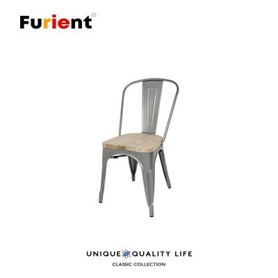 Furient loft工业风设计师家具 tolix chair做旧铁皮椅 欧式餐椅