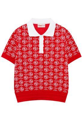 韩国代购UTAA 高端高尔夫球服25年秋冬翻领短袖毛衣针织UE3KTF559