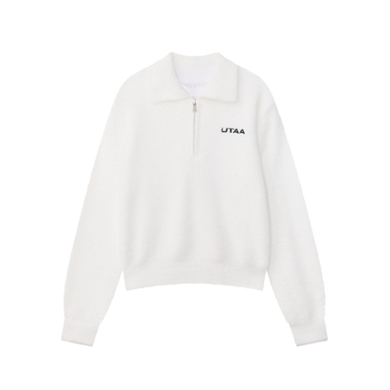 韩国代购UTAA 高尔夫球服25年FW女士翻领毛衣针织开衫UE4KTF420