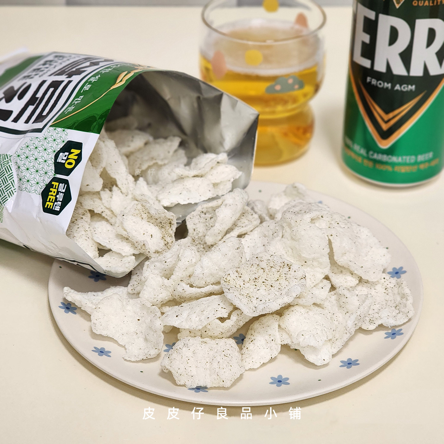 3袋包邮 好吃推荐！韩国便利店Lotte乐天紫苏海苔味大米脆片米饼