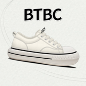 白吐司 女鞋 2026年春季 BTBC· 新款 厚底板鞋 百搭休闲板鞋