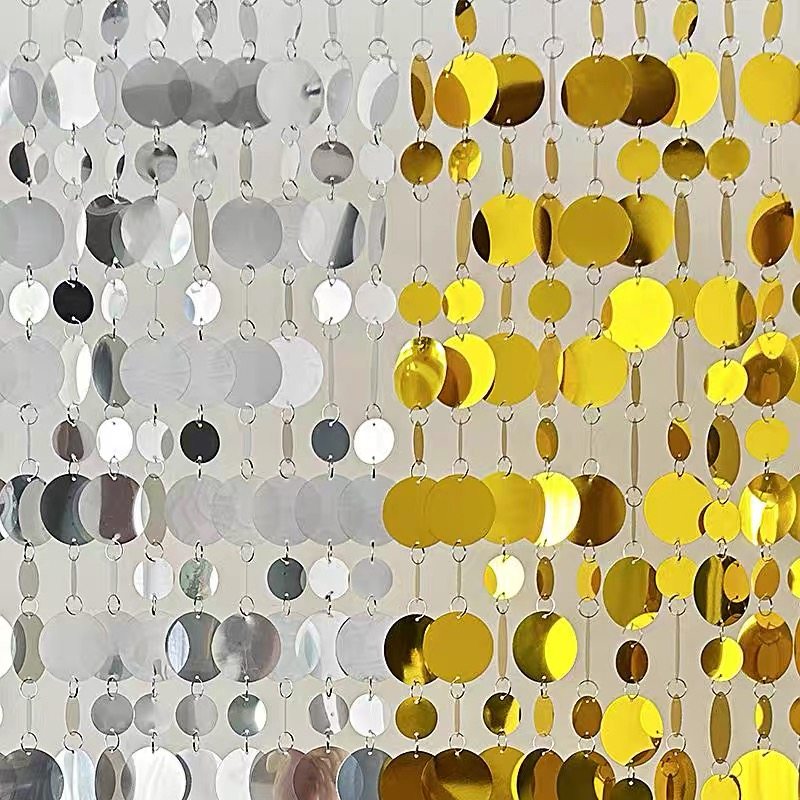 银色亮片婚庆道具舞台吊顶流苏帘婚礼舞台背景珠光串门装饰,节庆用品/礼品,吊顶纱幔,淘宝优惠券,粉丝福利购,淘宝优惠卷