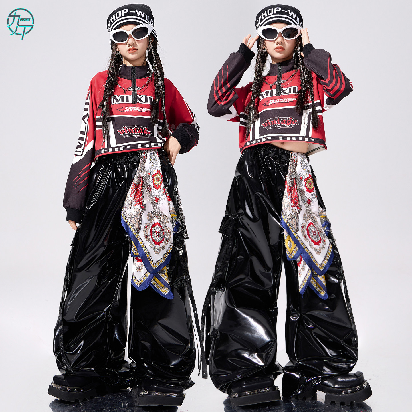 女童酷帅jazz爵士舞韩舞表演出服