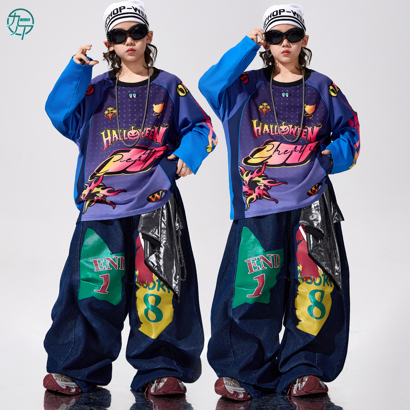 儿童宽松上衣嘻哈街舞架子鼓潮服