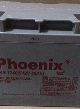 Phoenix凤凰蓄电池KB12240(12V24AH)菲尼克斯免维护铅酸电瓶