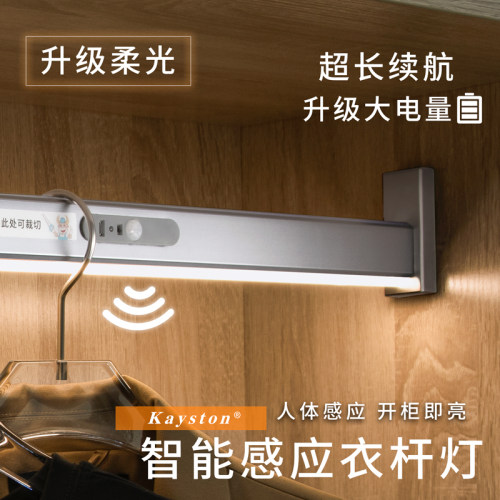 LED智能感应挂衣杆/升级大电量