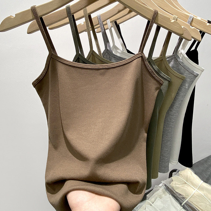 H232美拉德小吊带背心女内搭打底衫夏季薄款抹胸修身美背外穿上衣