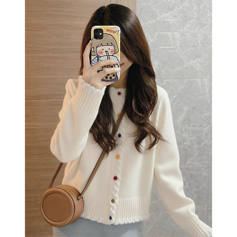 开衫毛衣外套2026新款女春秋季高级超好看休闲百搭设计感针织上衣