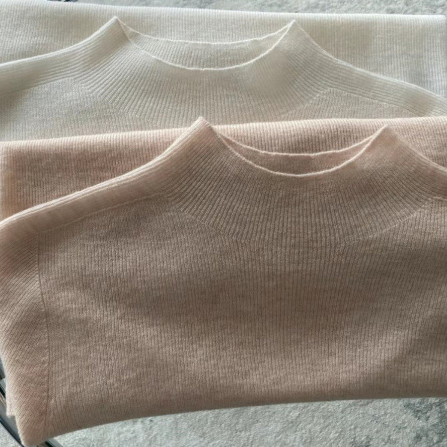 一线成衣美丽诺超细精纺100羊毛修身半高领针织毛衣女套头打底衫