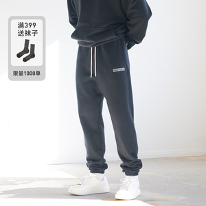 DRIOTOPIA2023秋冬新品500g卫裤重磅运动休闲长裤男束脚保暖潮牌