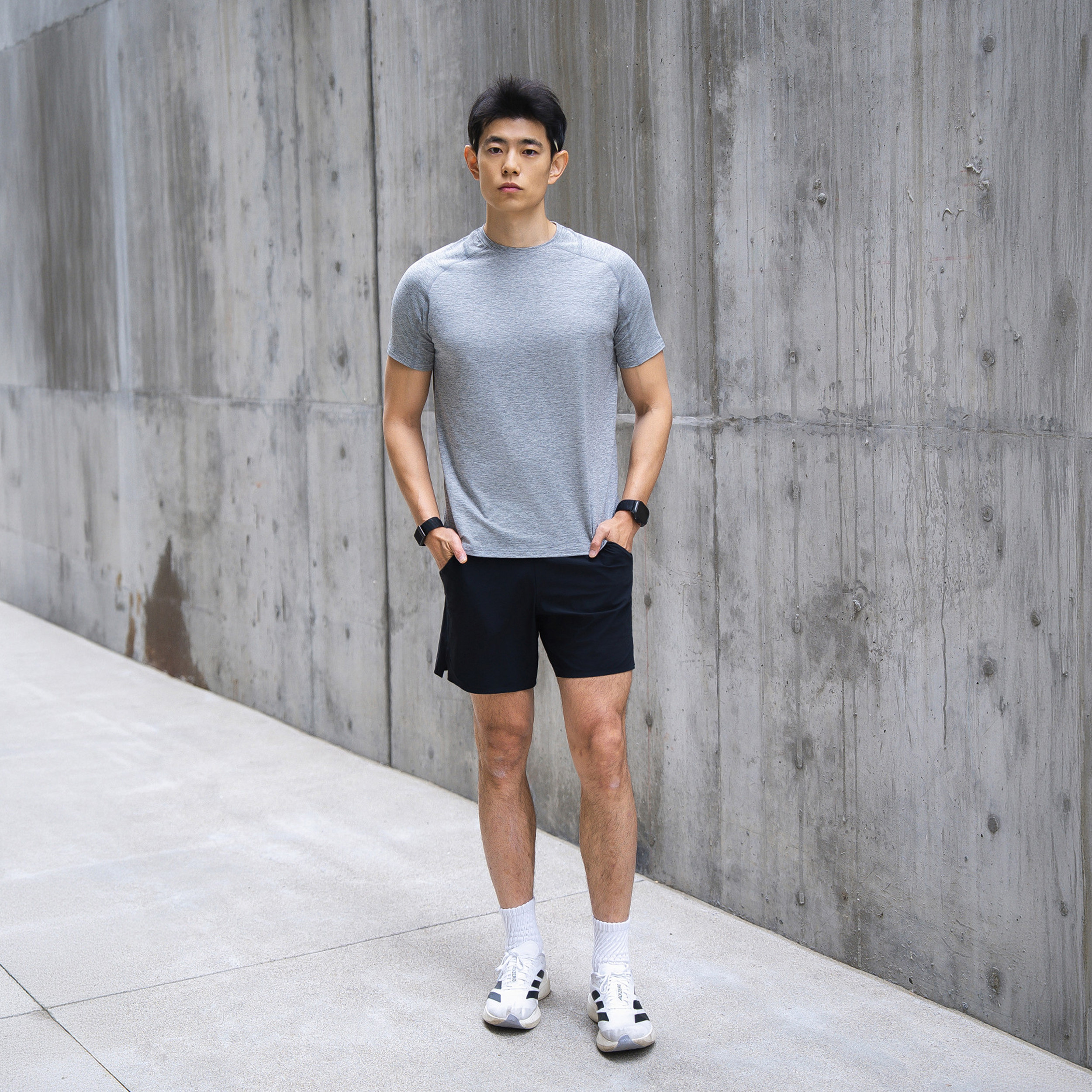 DRIOTOPIA2026夏季新品磨毛汗布短袖男弹力运动透气T恤速干健身服