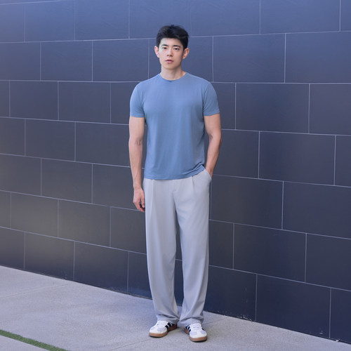 DRIOTOPIA2026春夏新品莫代尔紧身短袖男弹力透气修身运动T恤速干