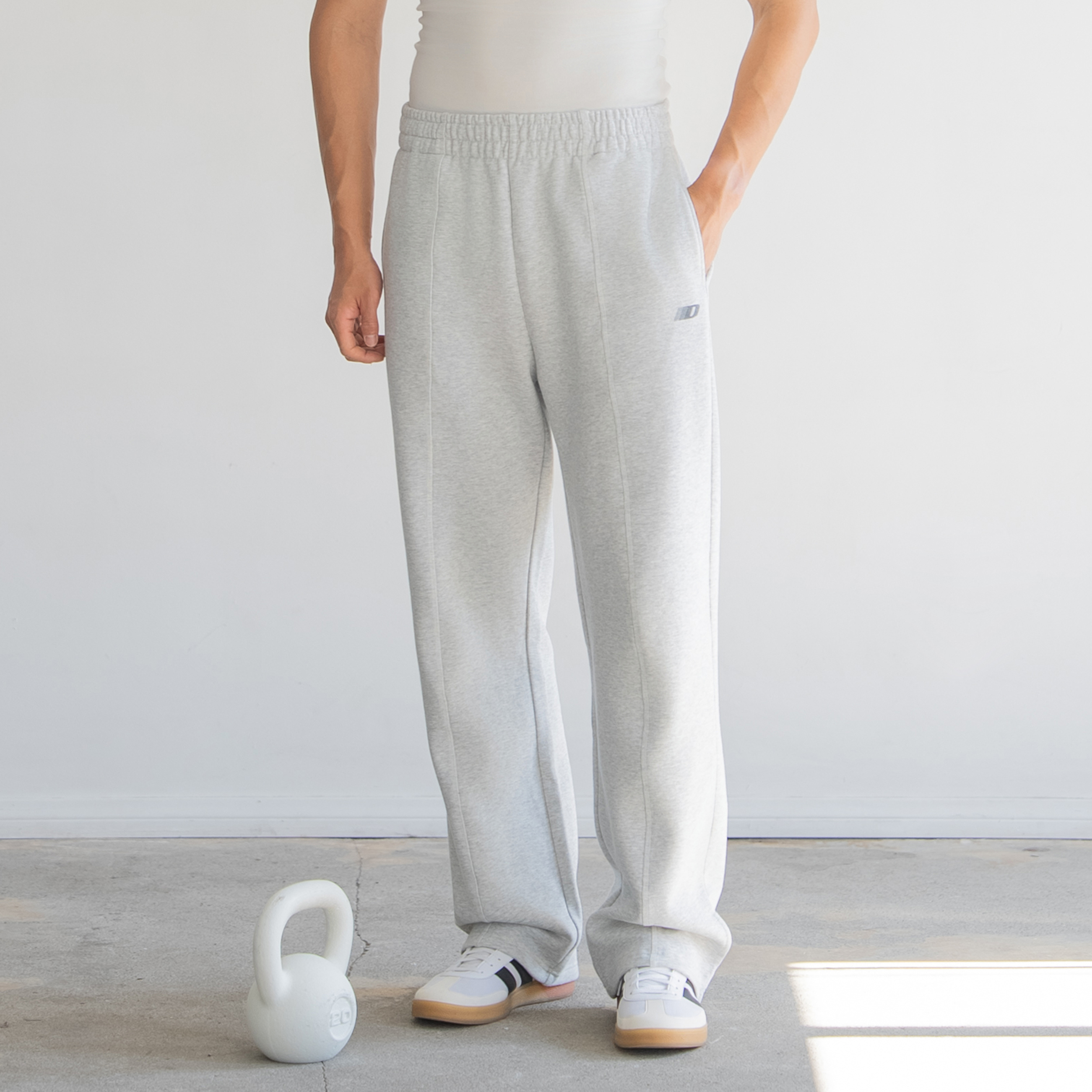 DRIOTOPIA2025秋冬新品拉绒纽扣长裤男宽松保暖休闲裤垂感运动