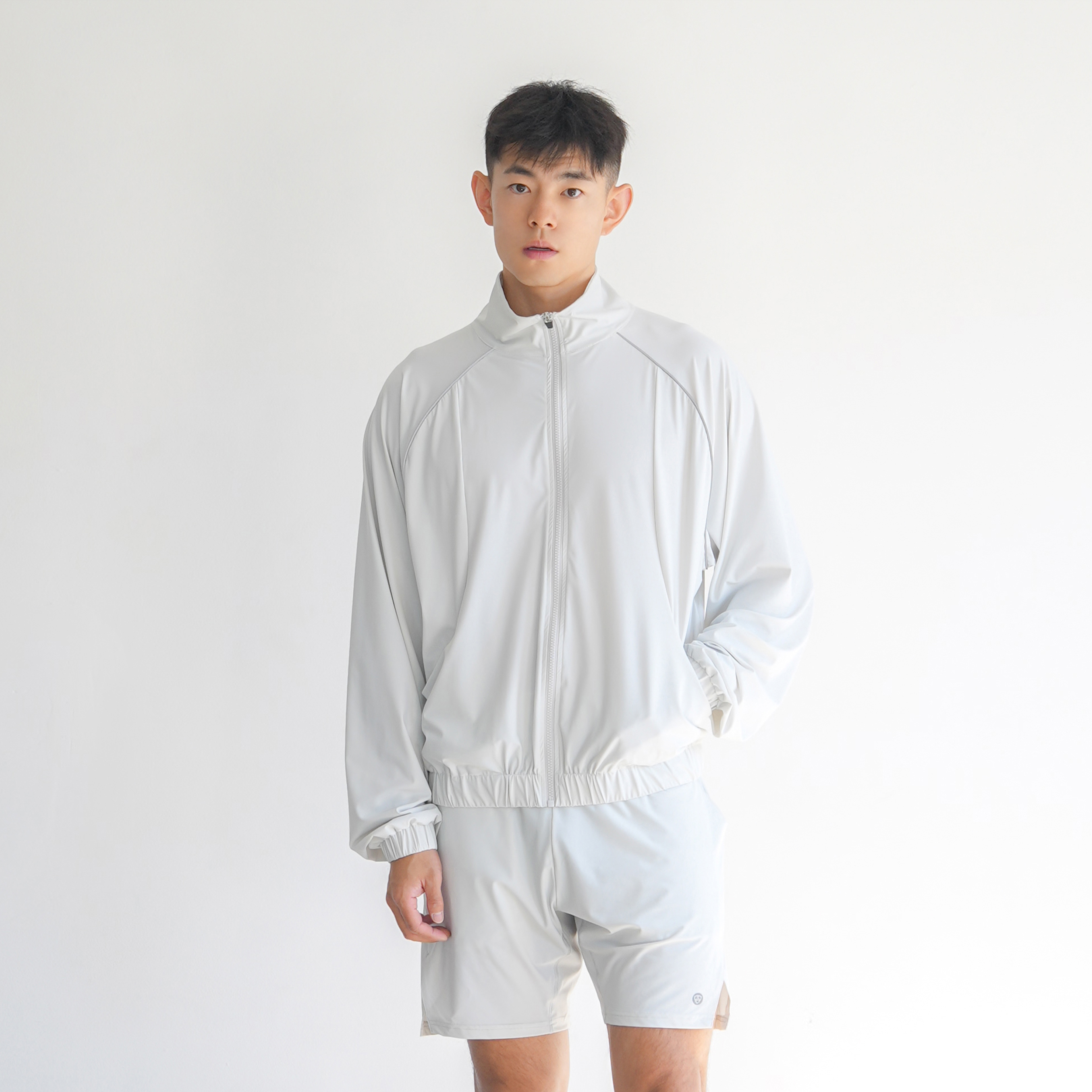 DRIOTOPIA2024早秋新品经编运动外套户外夹克男弹力宽松运动服