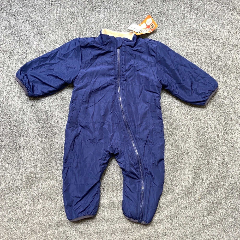 4件7折 日单西松屋棉爬服日系宝宝爬爬服婴儿户外爬行服连体棉服