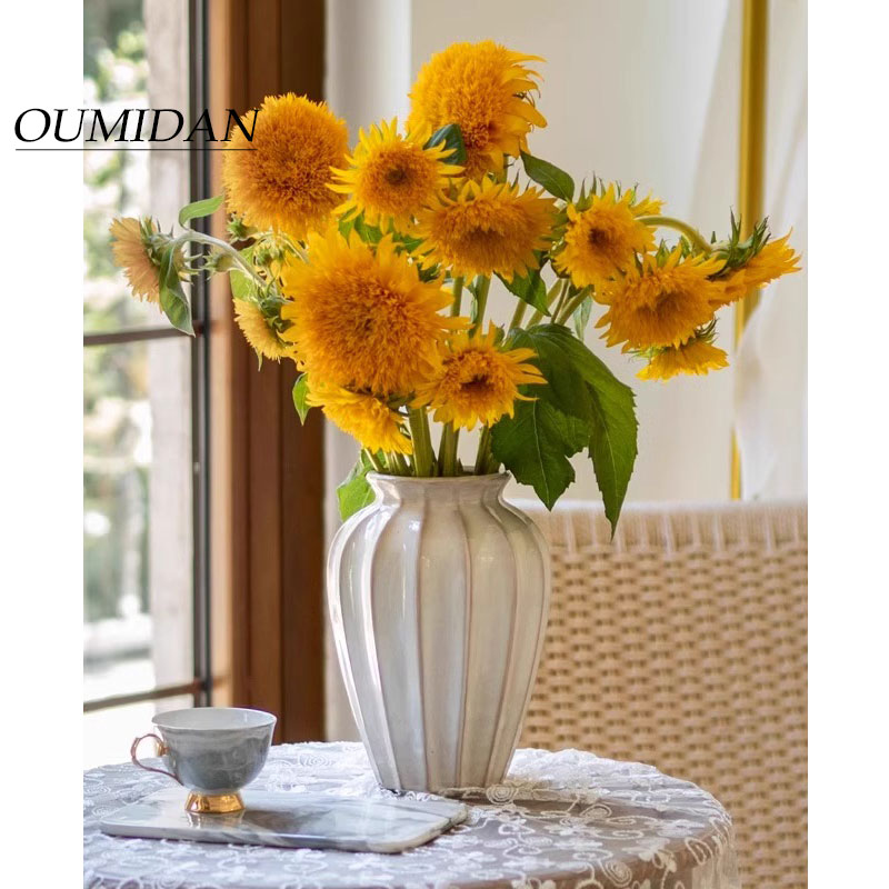 花瓶摆件客厅插花高级感陶瓷复古