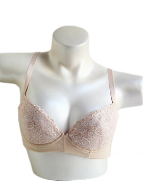 妒Dugi 1032C调整型文胸收副乳聚拢性感蕾丝薄款舒适文胸