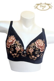 妒Dugi 1070L精美刺绣聚拢上托调整型薄款奢华性感内衣