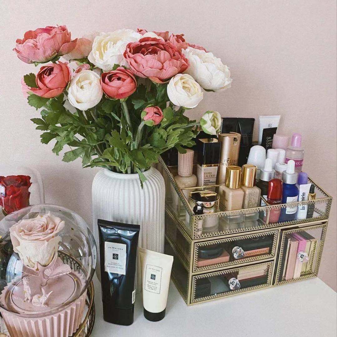 思米加 人造花毛茛仿真花家居装饰摆放花卉假花干花宜家国内代购