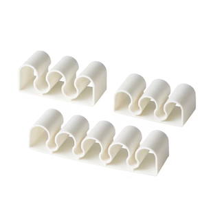 卡克杜夫 电线固定器3件套手机数据线收纳白色宜家国内代购