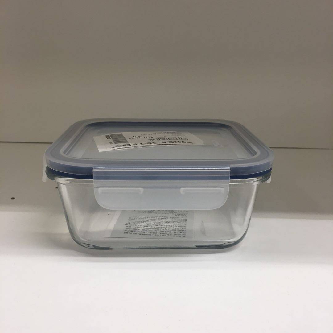 365+ 食品盒饭盒便当盒保鲜盒正方形玻璃 没有盖子宜家国内代购