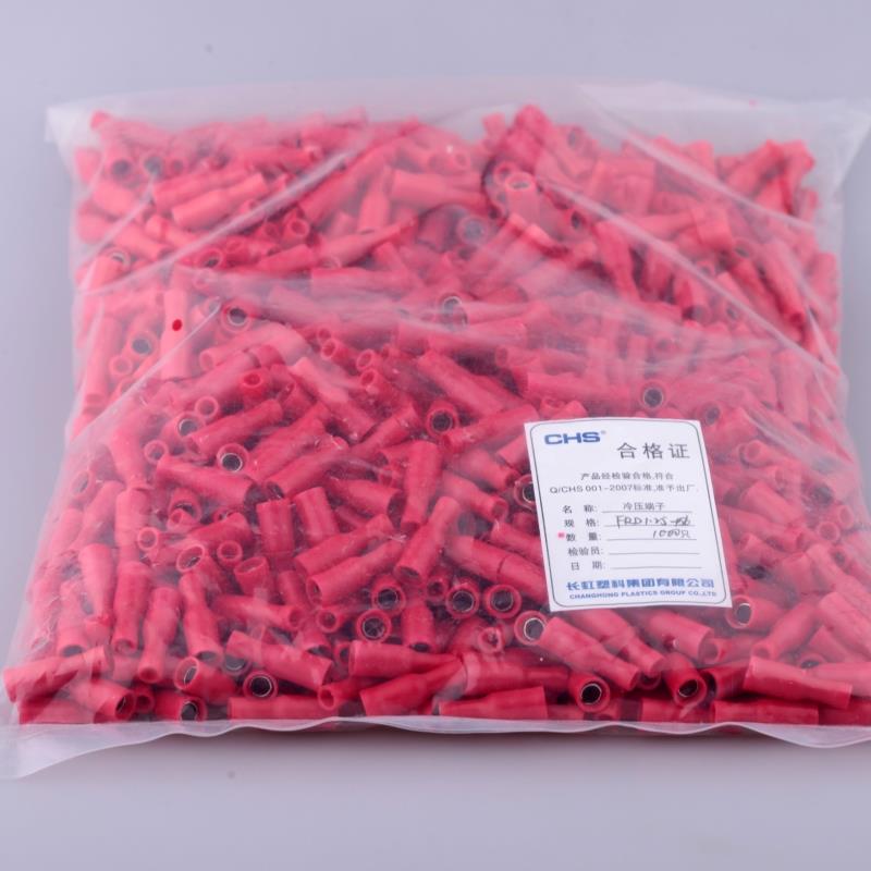 长虹端子  子弹型母预绝缘端头 FRD1.25-156  1000只/包