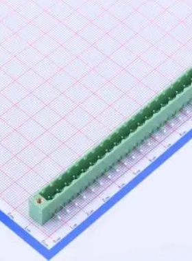 WJ2EDGRM-5.08-20P 插拔式5.08mm接线端子1x20P 弯插螺丝固定绿色