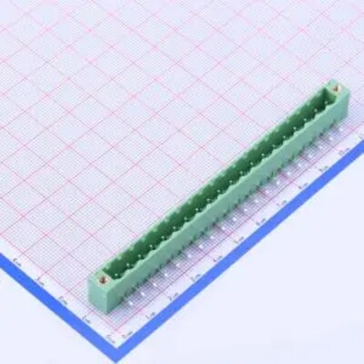 WJ2EDGRM-5.08-20P 插拔式5.08mm接线端子1x20P 弯插螺丝固定绿色