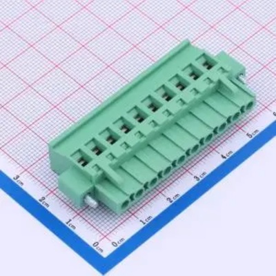 WJ2EDGKAM-5.08-10P-14-00A 插拔式5.08mm螺丝固定接线端子 1x10P