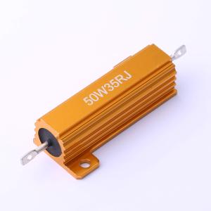 HoRX-50W-35R-5% 铝壳/瓷管电阻 35Ω ±5% 50W 封装:螺栓安装