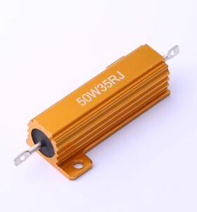 HoRX-50W-35R-5% 铝壳/瓷管电阻  35Ω ±5% 50W 封装：螺栓安装