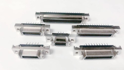 SCSI-14P/20P/26P/36P/50P DP槽式 SISC直脚母座打印机插座连接器