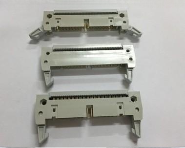 DC2大牛角座 间距2.54mm DC2-10/16/20/40-64PS 直角 白灰色 镀金