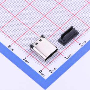 TYPE-C 16PLT-H10.0 包装编带USB连接器 Type-C 母 立贴 封装 SMD