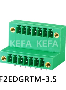 双层插拔式PCB接线端子 KF2EDGRTM-3.5 间距3.5MM 极数2*2P-2*12P