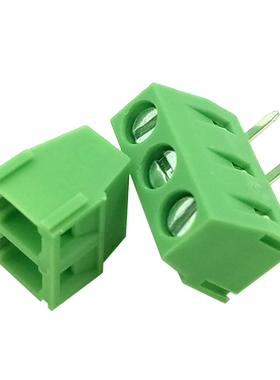 科发127R-5.0/5.08mm-2P/3P螺钉式PCB接线端子 绿色接线柱可拼