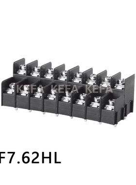 栅栏式接线端子 KF7.62HL 高低位 间距7.62MM 绿色/黑色 拼接