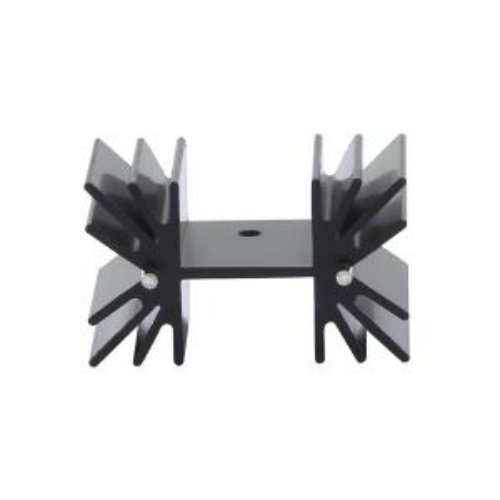 XSD366-094 散热板散热片42*25*25MM黑色双针 有孔和无孔可备注