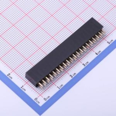 排母 间距:2.54mm 2x20P  直插 2.54-2*20  封装：插件,P=2.54mm